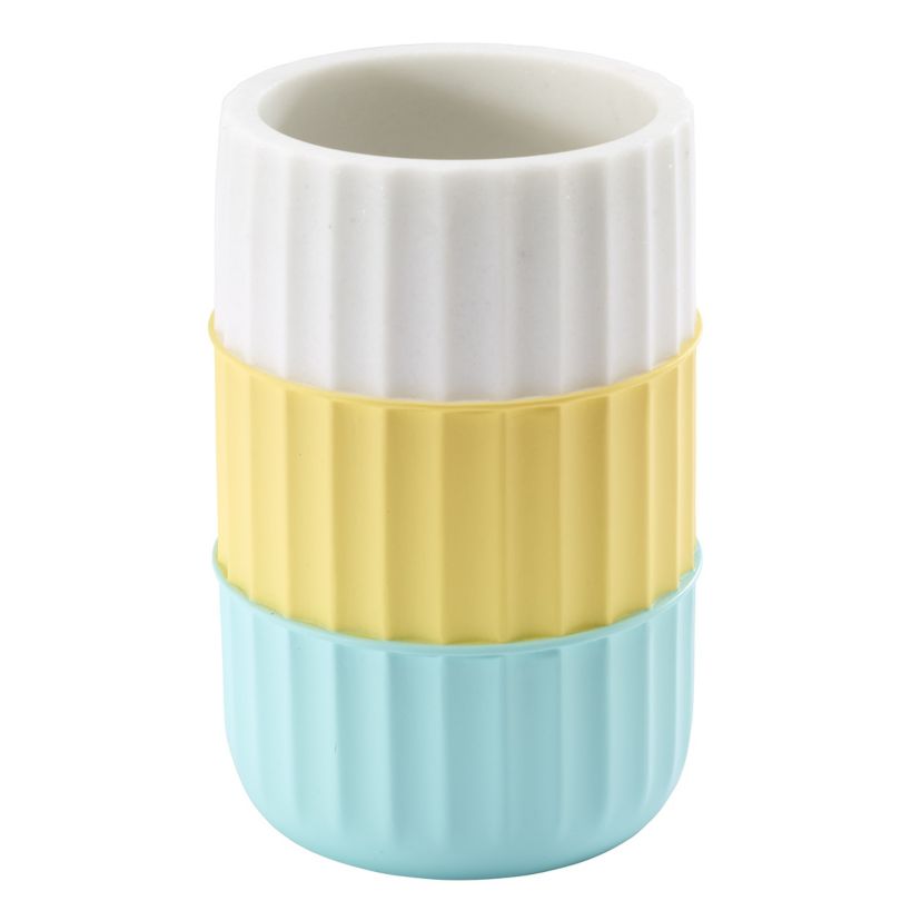 Clubhouse Stripe Aqua 4pc. Bath Accessory Set