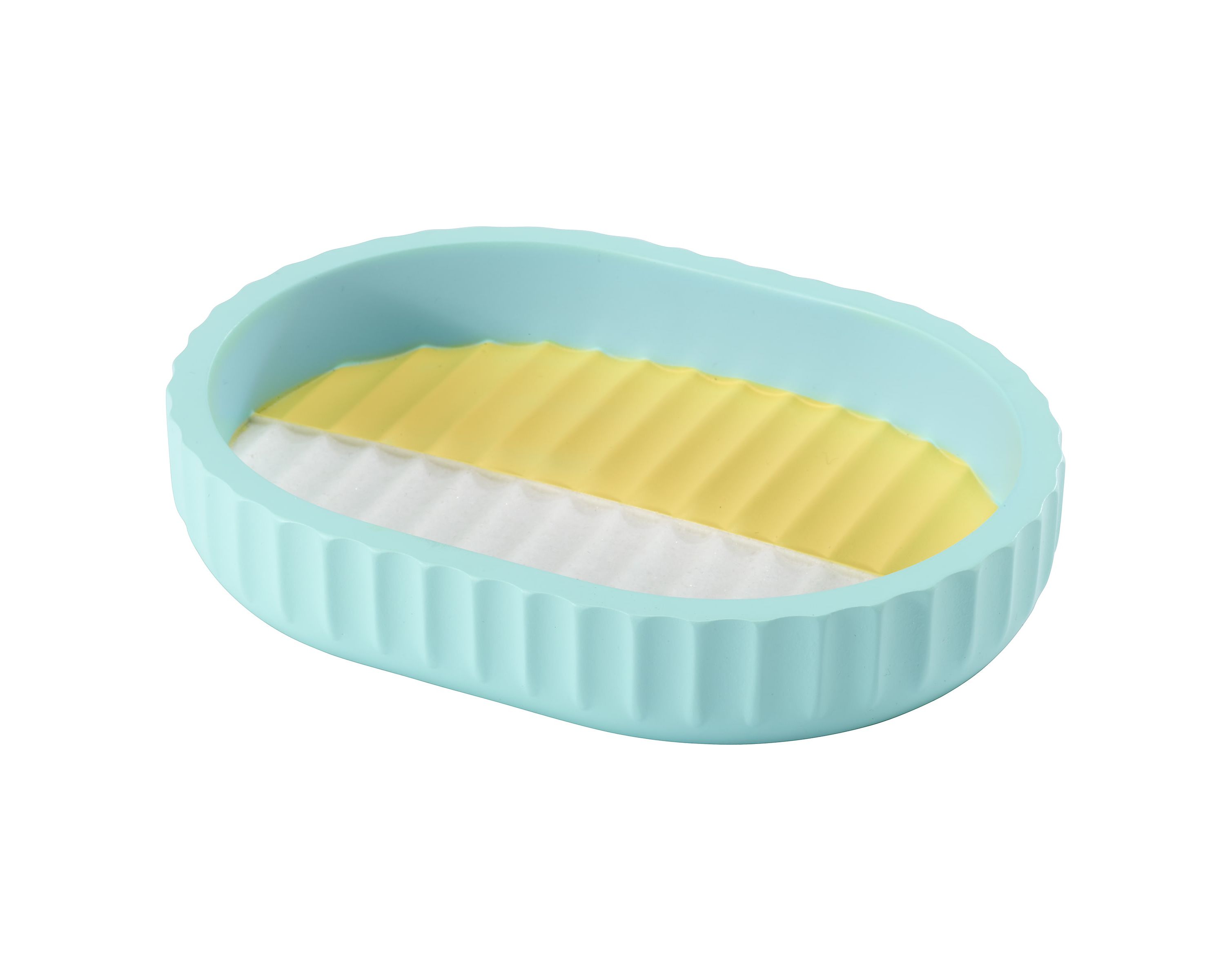 Clubhouse Stripe Aqua 4pc. Bath Accessory Set