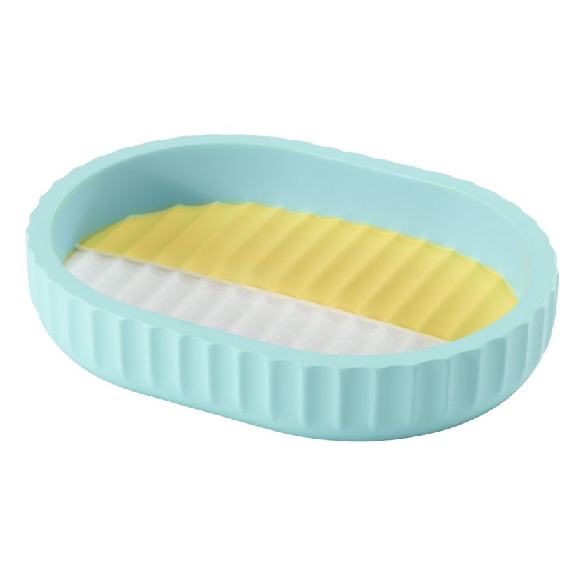 Clubhouse Stripe Aqua 4pc. Bath Accessory Set