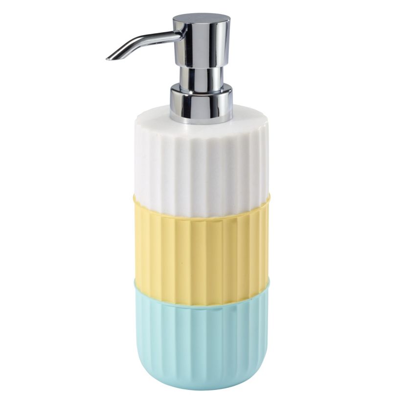 Clubhouse Stripe Aqua 4pc. Bath Accessory Set