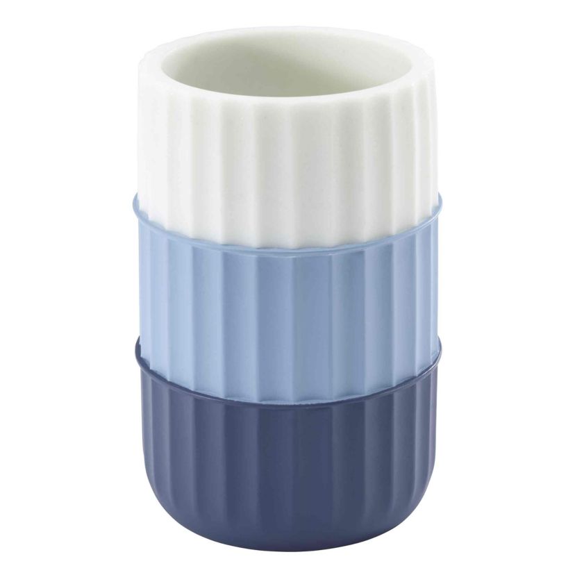 Clubhouse Stripe Blue 4pc. Bath Accessory Set