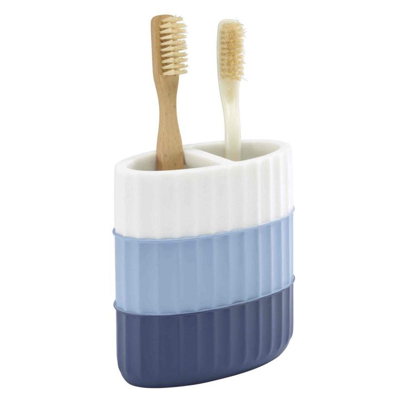 Clubhouse Stripe Blue 4pc. Bath Accessory Set