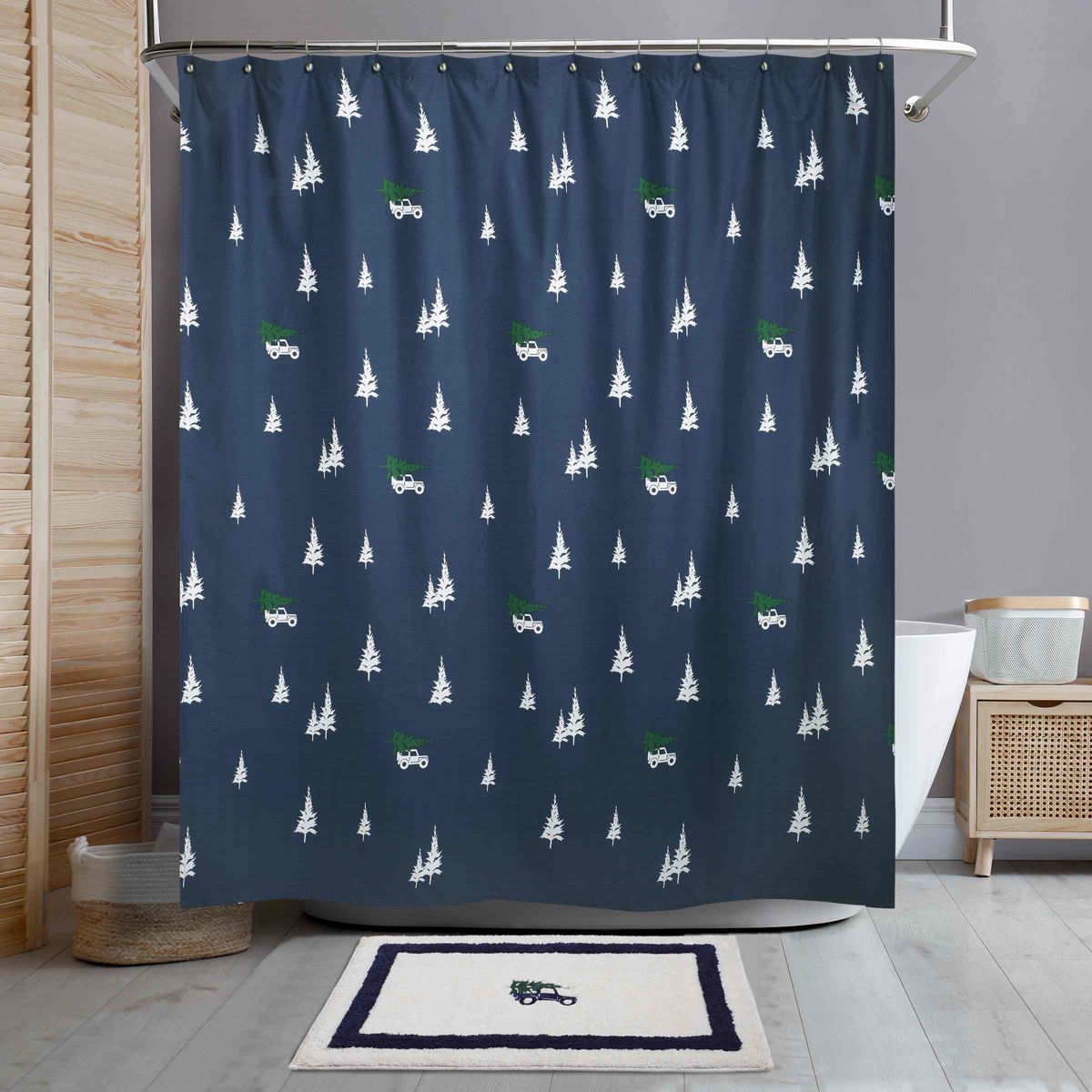 Pine Trail Shower Curtain
