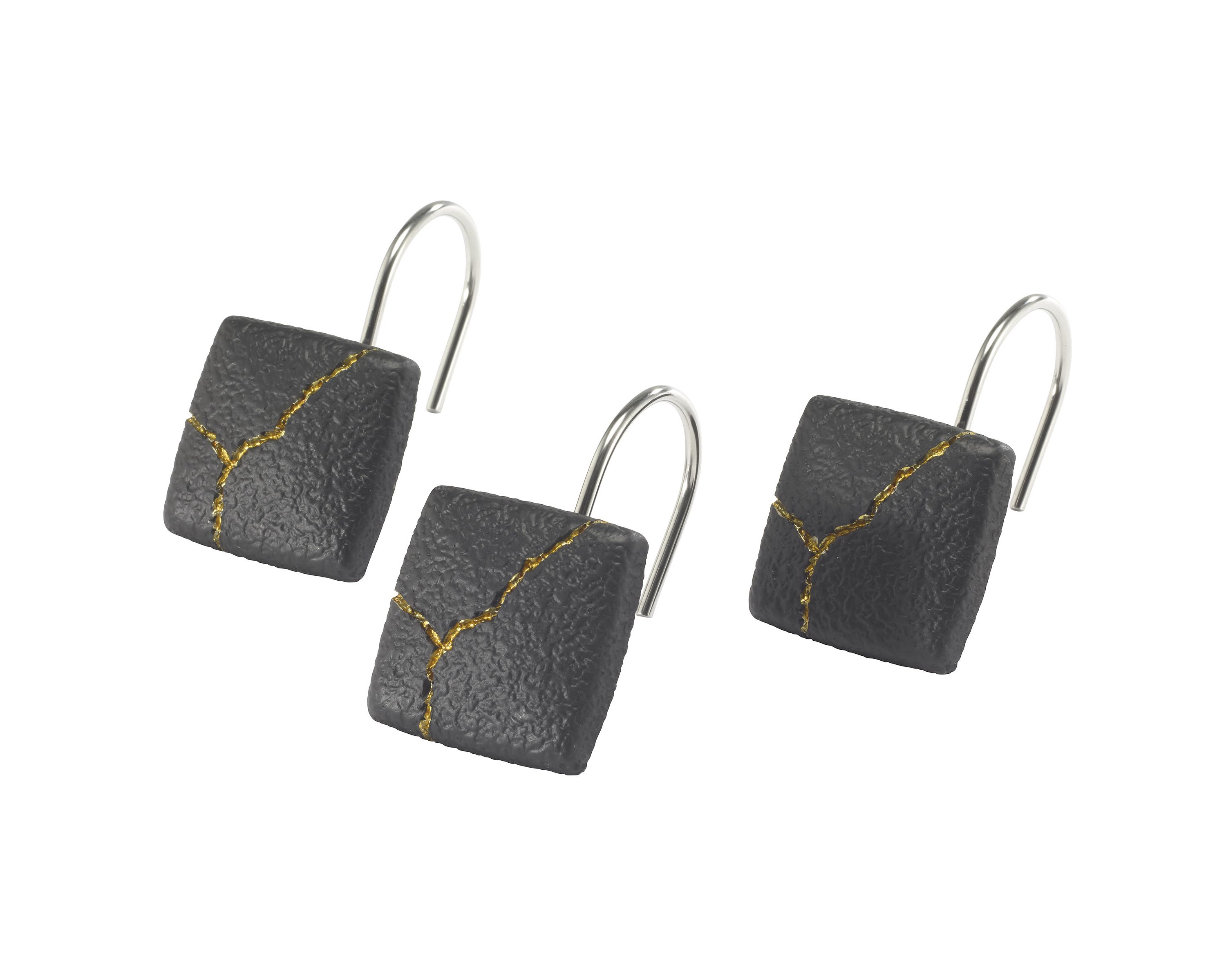 Sydney Shower Curtin and Hooks Set