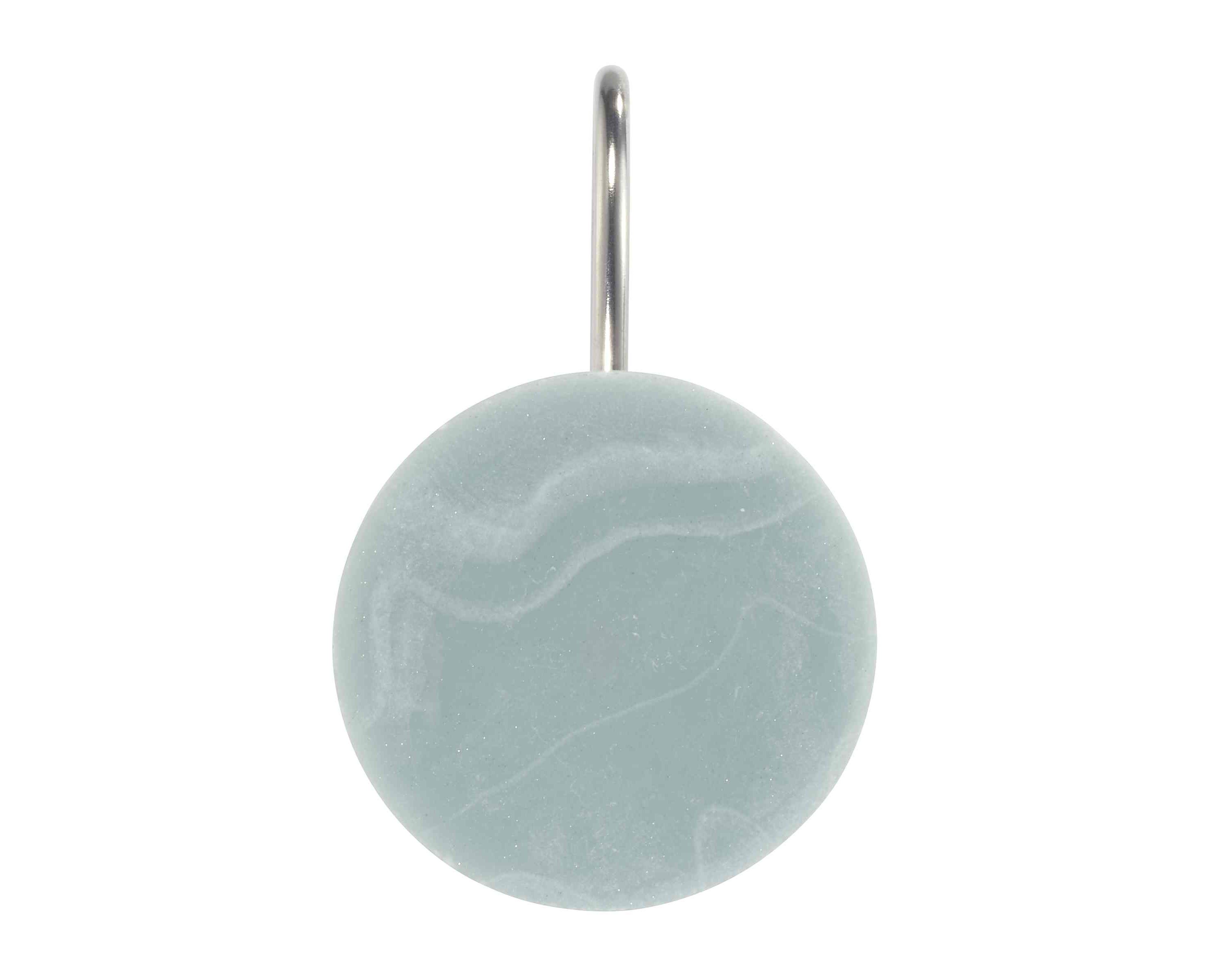 Kendall Oasis Shower Curtin and Hooks Set