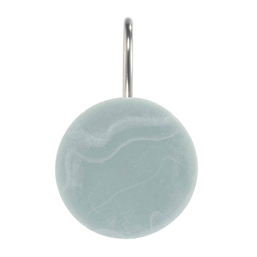 Kendall Oasis Shower Curtin and Hooks Set