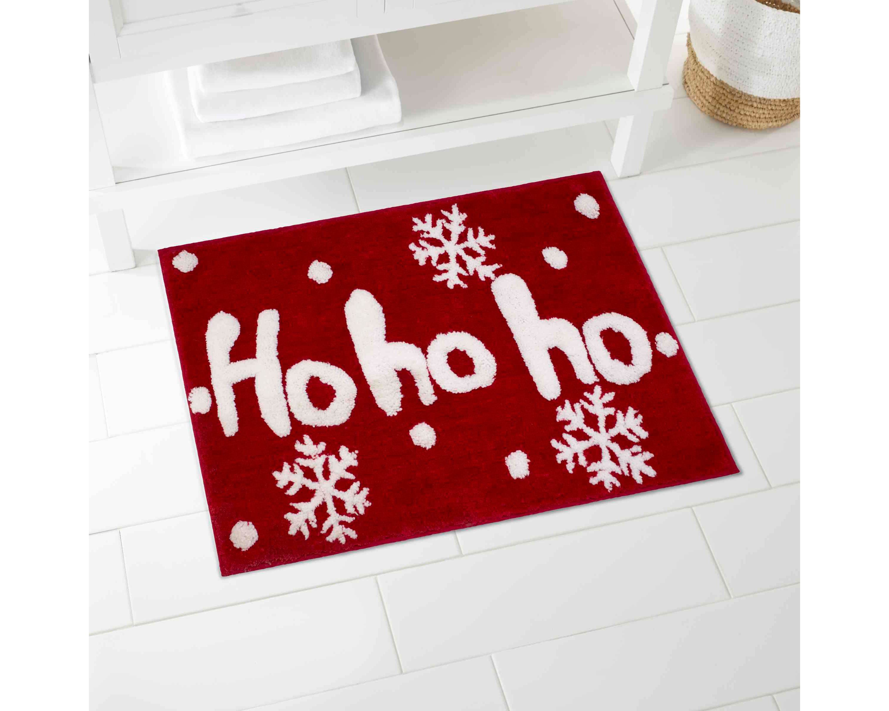 Ho Ho Ho Bath Rug