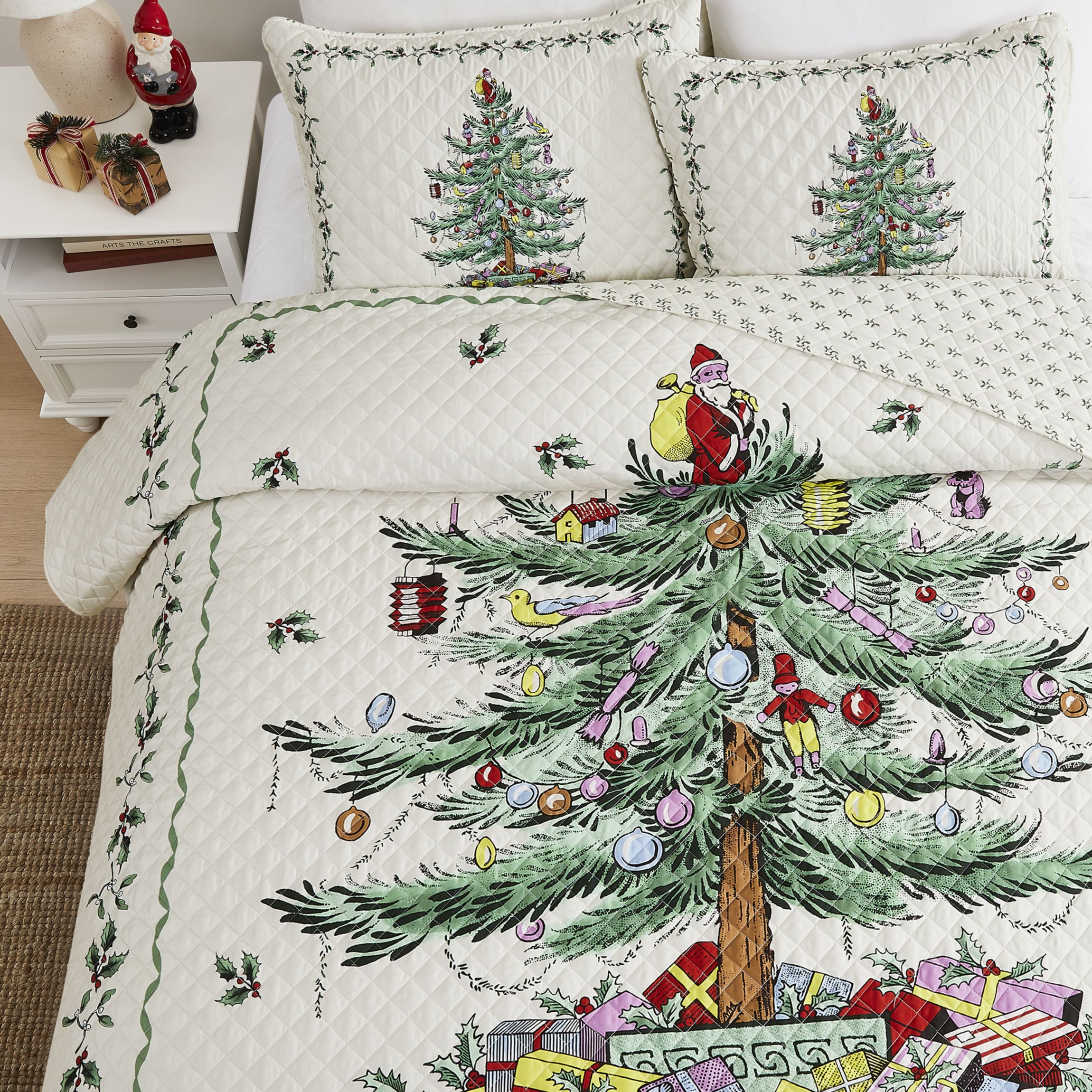 Christmas Tree 3-pc. Full/Queen Quilt Set