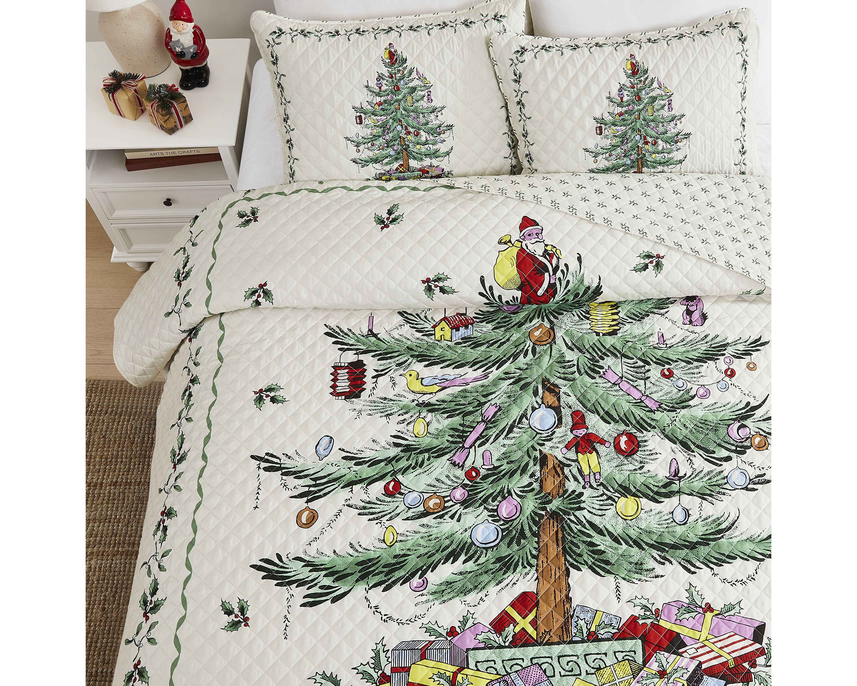 Christmas Tree 3-pc. Full/Queen Quilt Set