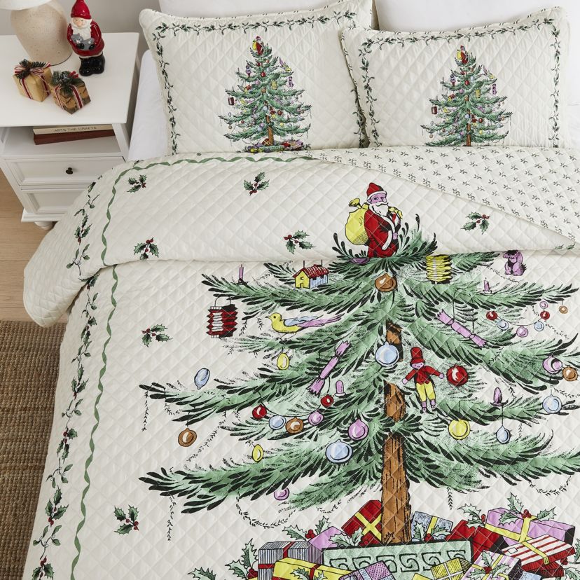 Christmas Tree 3-pc. Full/Queen Quilt Set