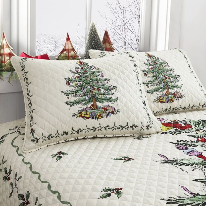 Christmas Tree 3-pc. Full/Queen Quilt Set