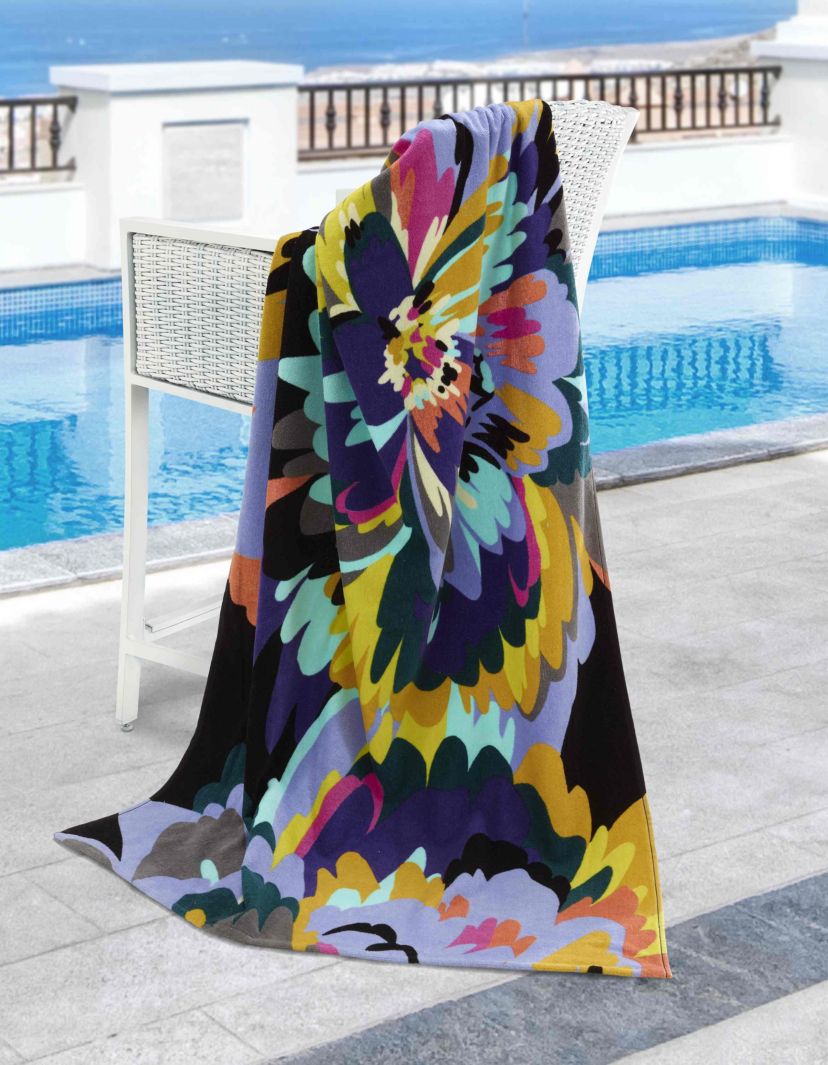 Bright Bloom Beach Towel