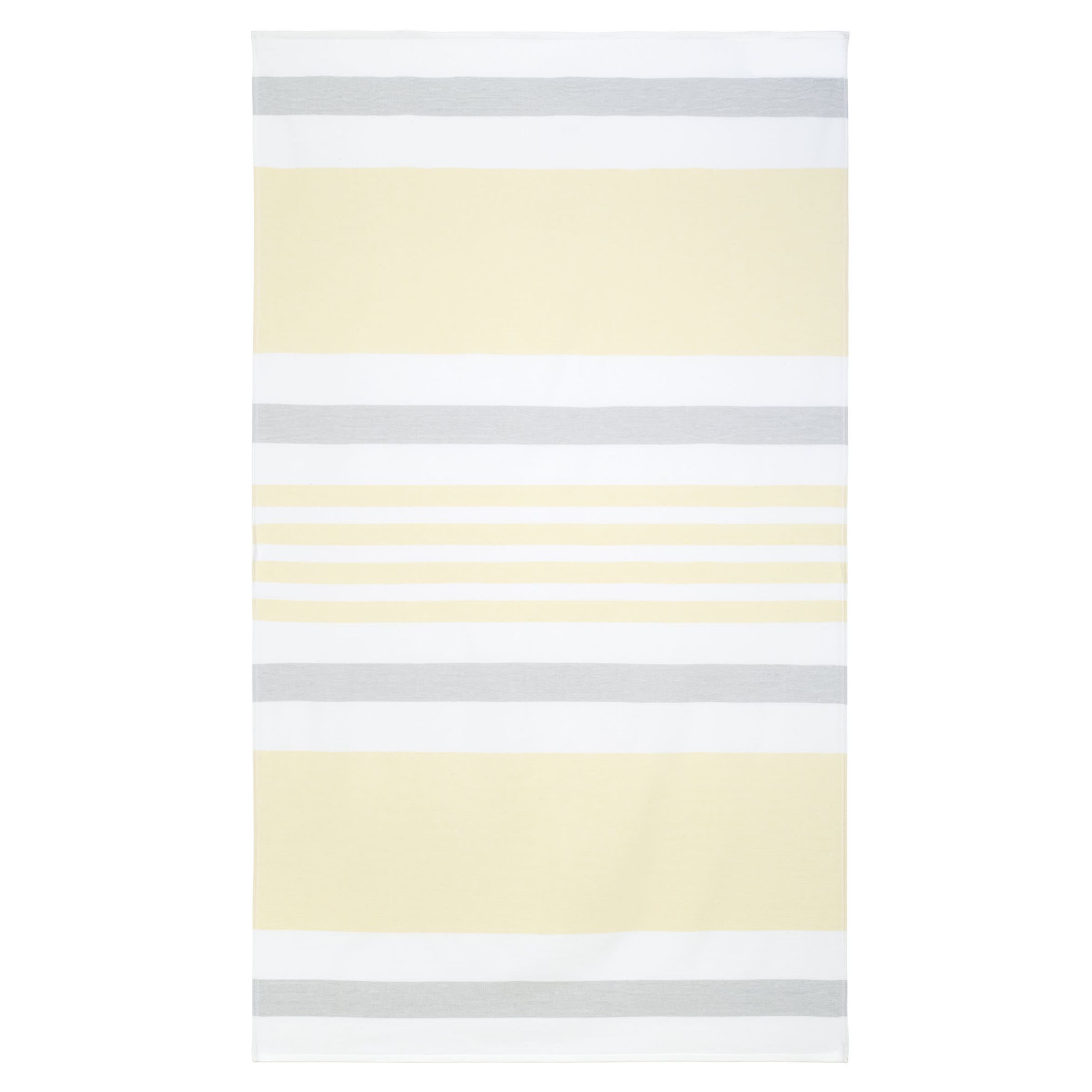 Stripe Yellow Grey Beach Towel