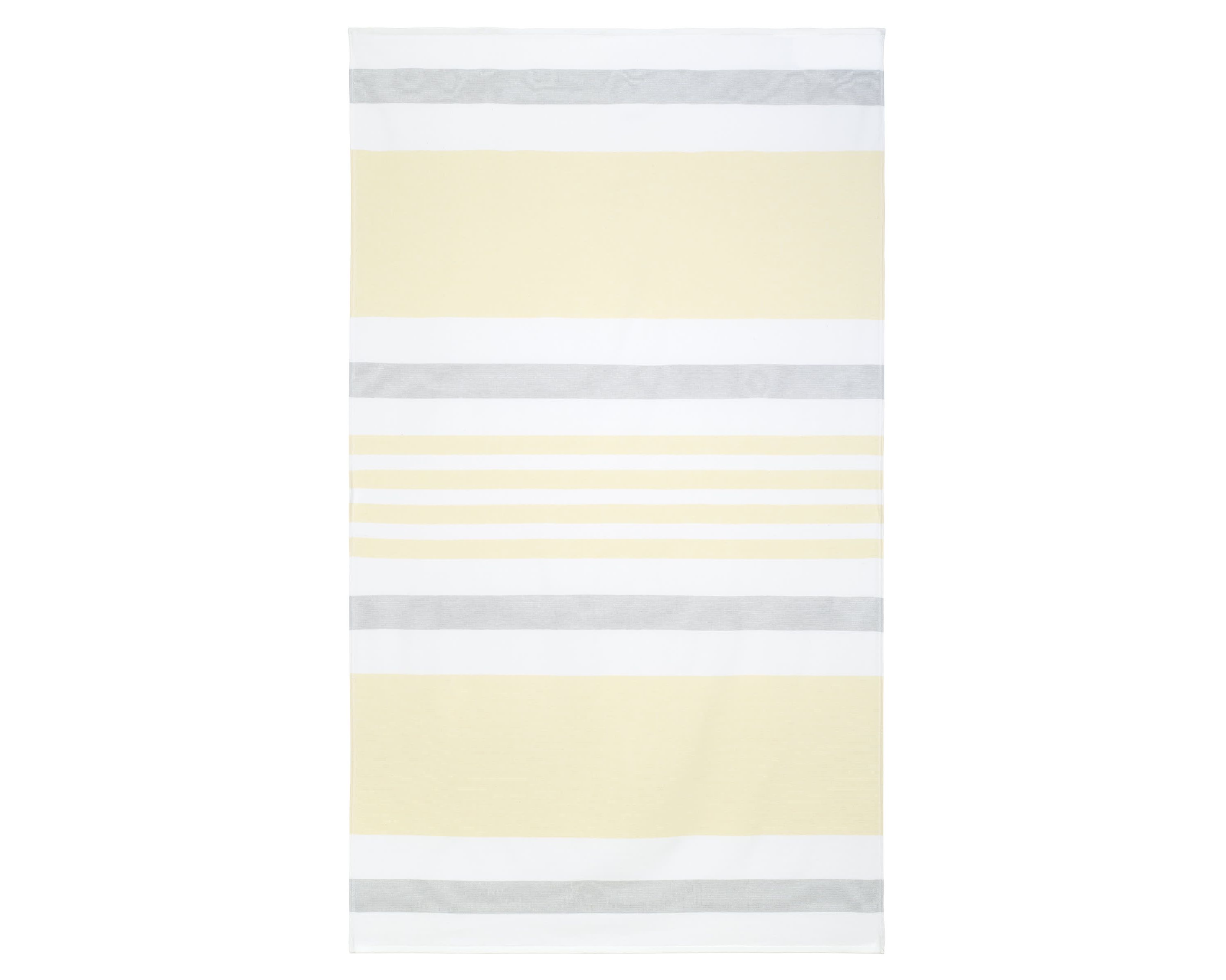 Stripe Yellow Grey Beach Towel