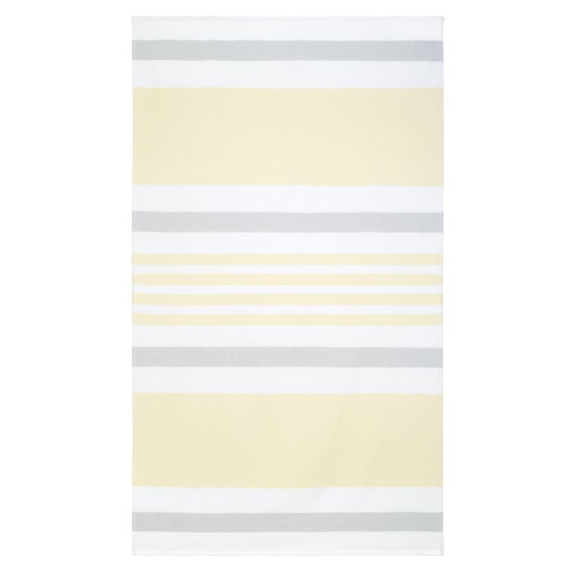 Stripe Yellow Grey Beach Towel