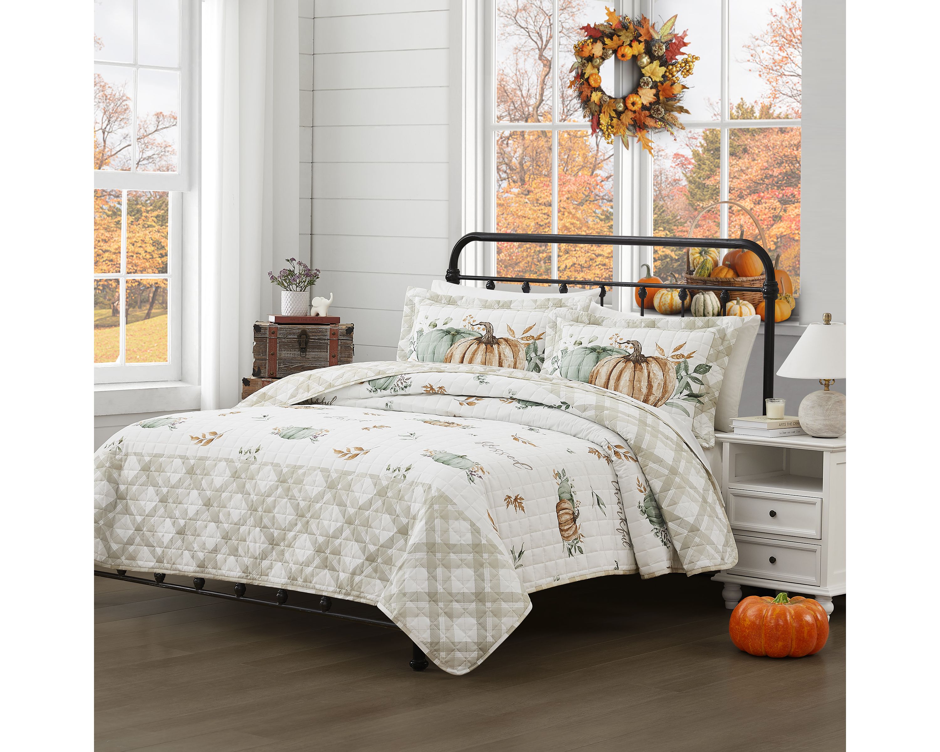 Grateful Patch 3-pc. Full/Queen Quilt Set