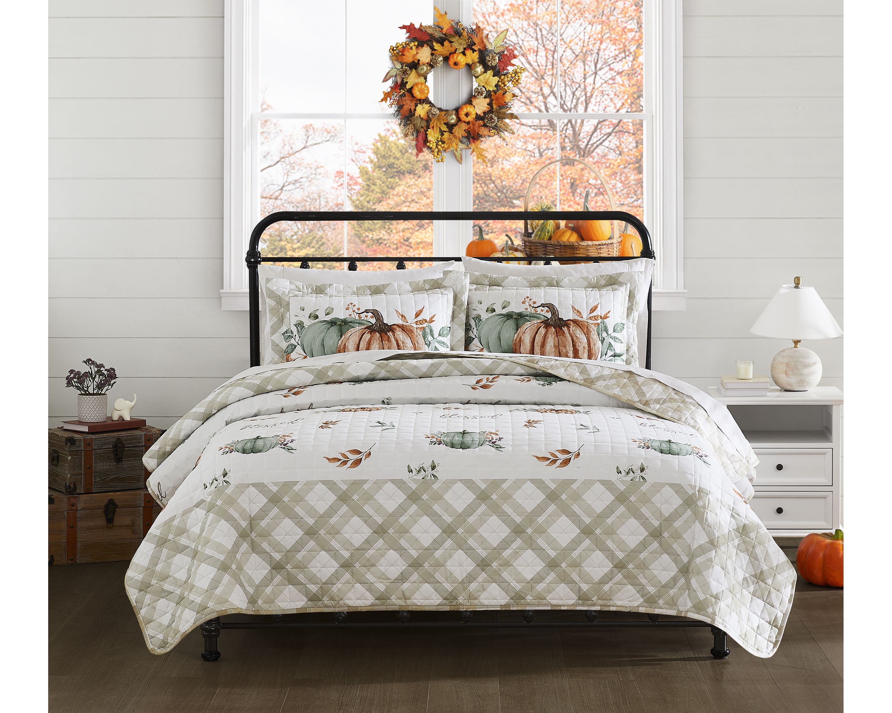 Grateful Patch 3-pc. Full/Queen Quilt Set
