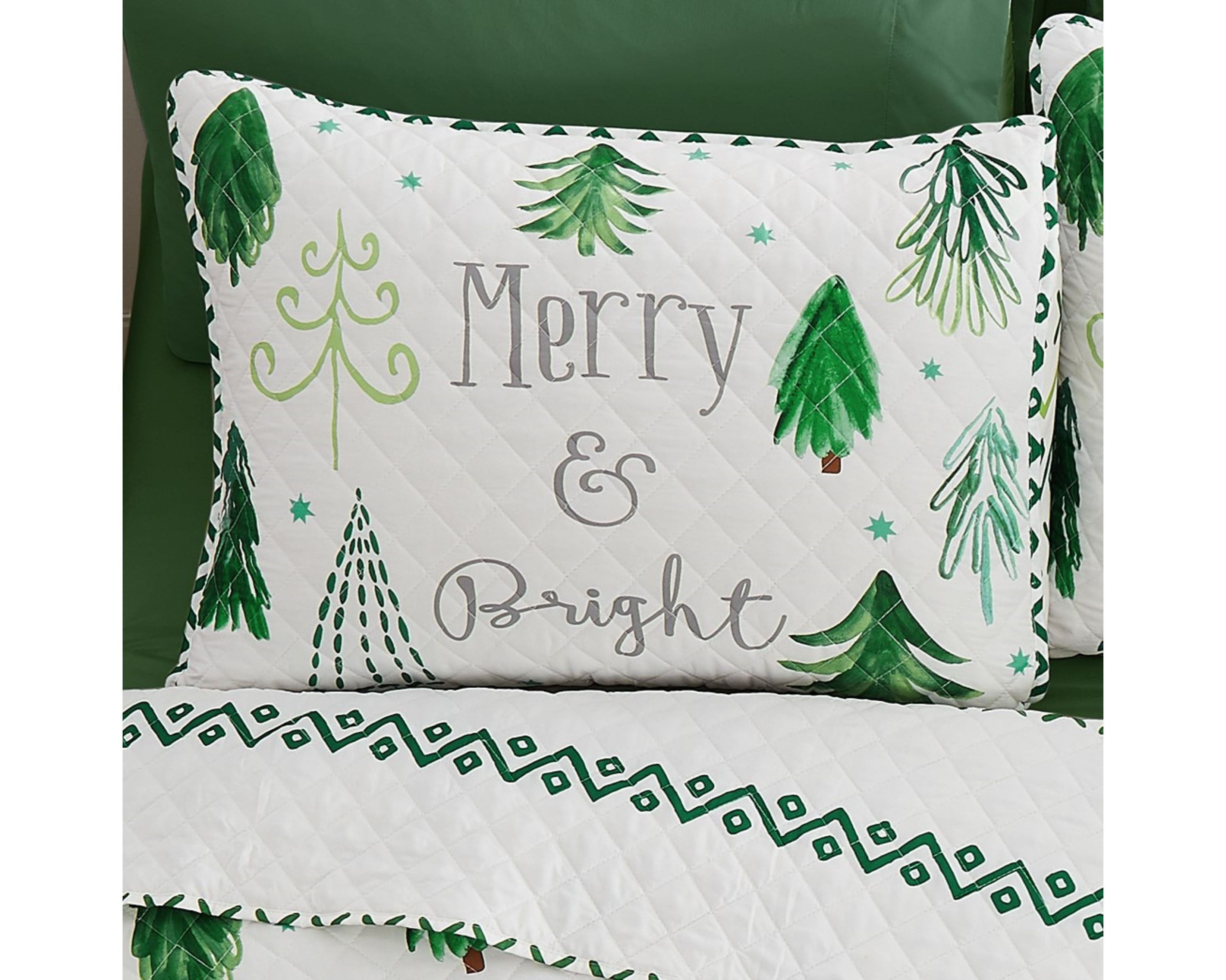 Christmas Tree 3-pc. Full/Queen Quilt Set