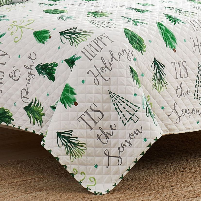 Christmas Tree 3-pc. Full/Queen Quilt Set