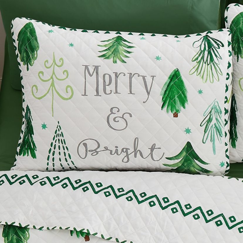 Christmas Tree 3-pc. King Quilt Set