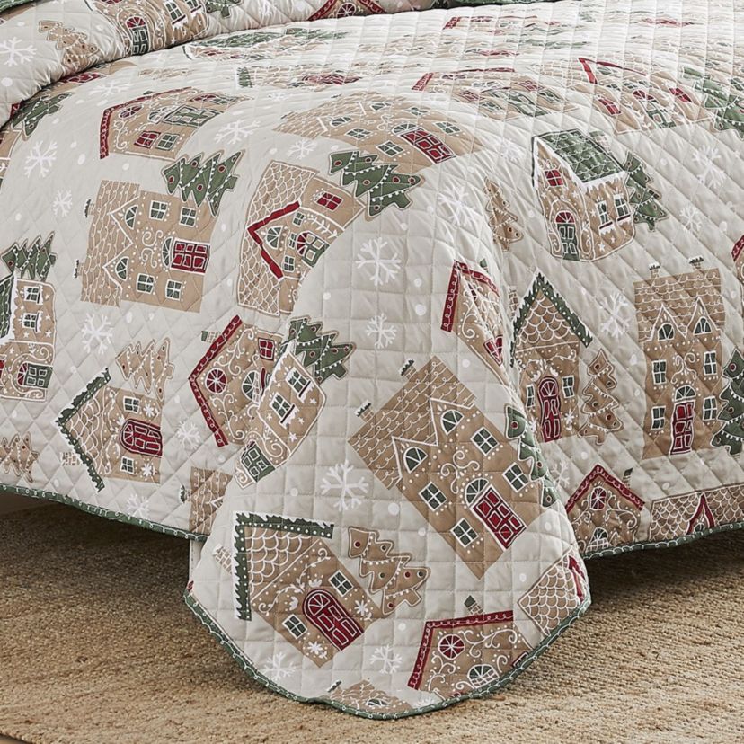 Gingerbread House 2-pc. Twin Quilt Set