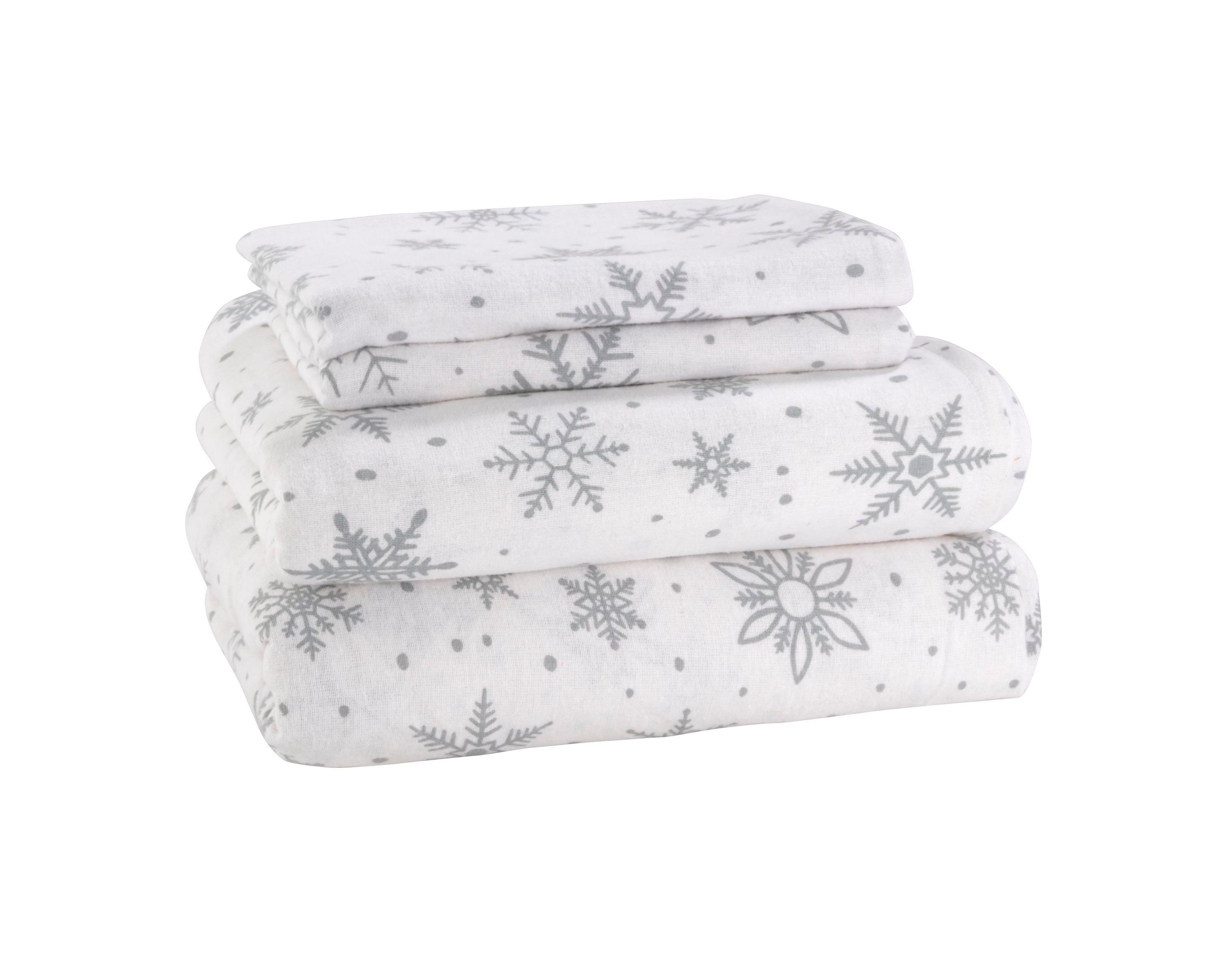 Winter Wonderland King Flannel Sheet Set