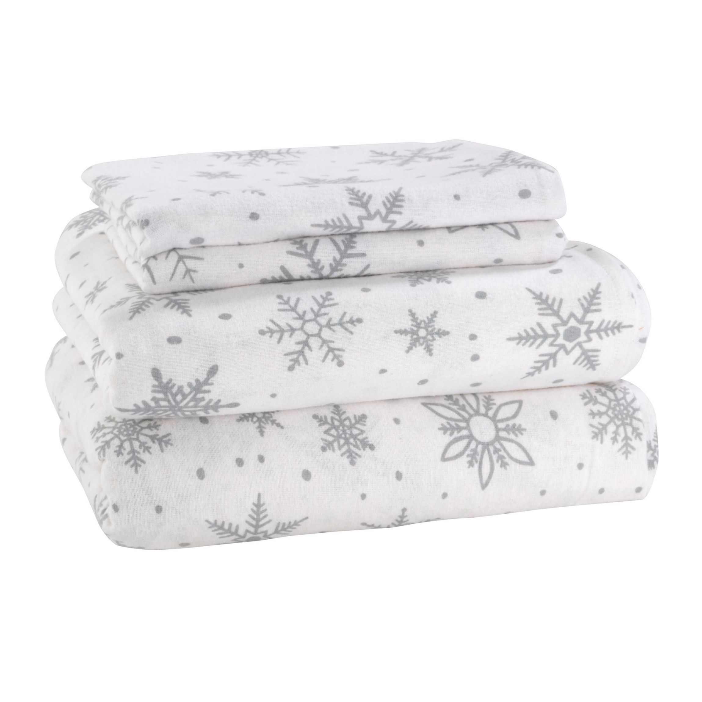 Winter Wonderland Twin Flannel Sheet Set