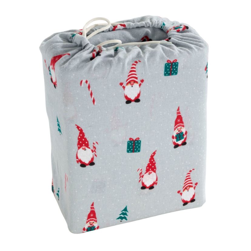 Gnome Sweet Gnome Twin Flannel Sheet Set