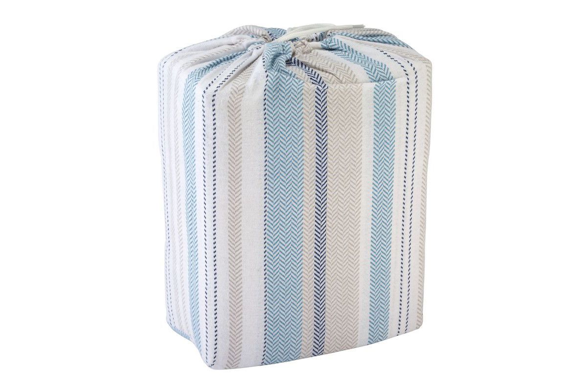 Avanti Pajama Stripe 4-piece Full Flannel Sheet Set