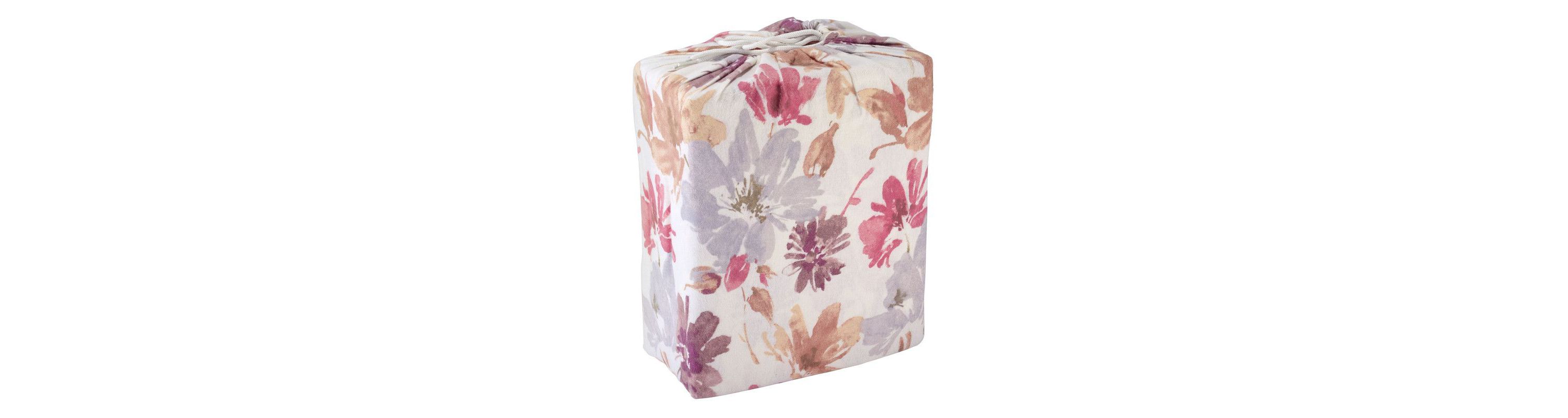 Avanti Wildflowers 4-piece King Flannel Sheet Set
