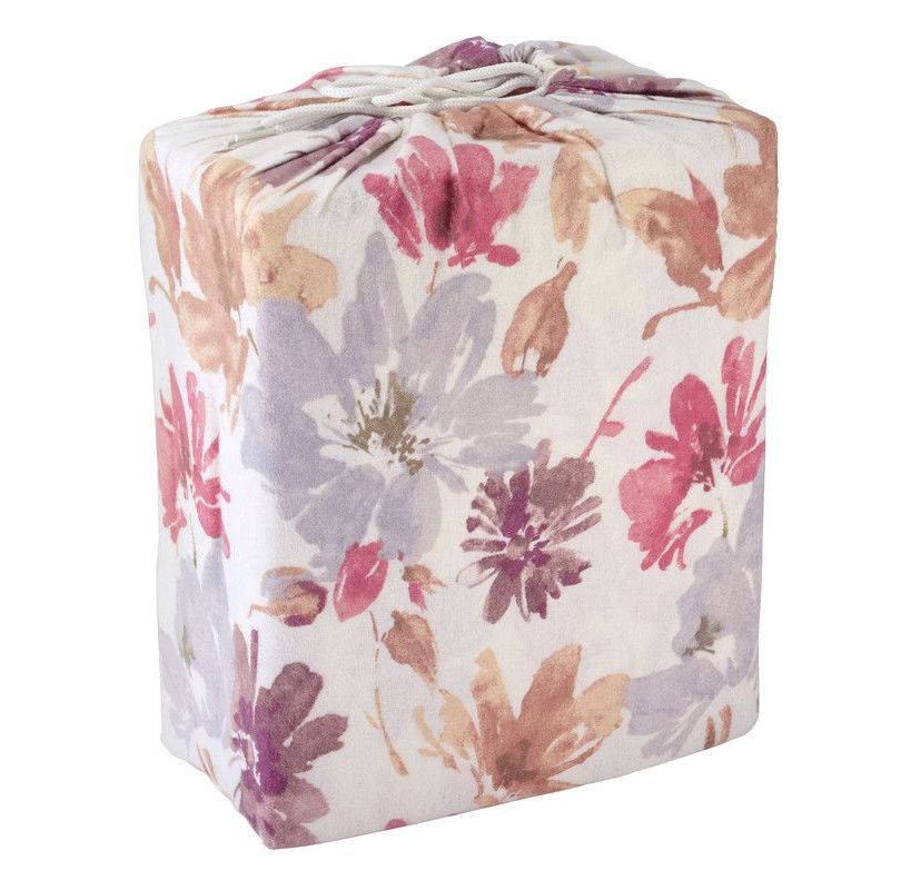 Avanti Wildflowers 4-piece King Flannel Sheet Set