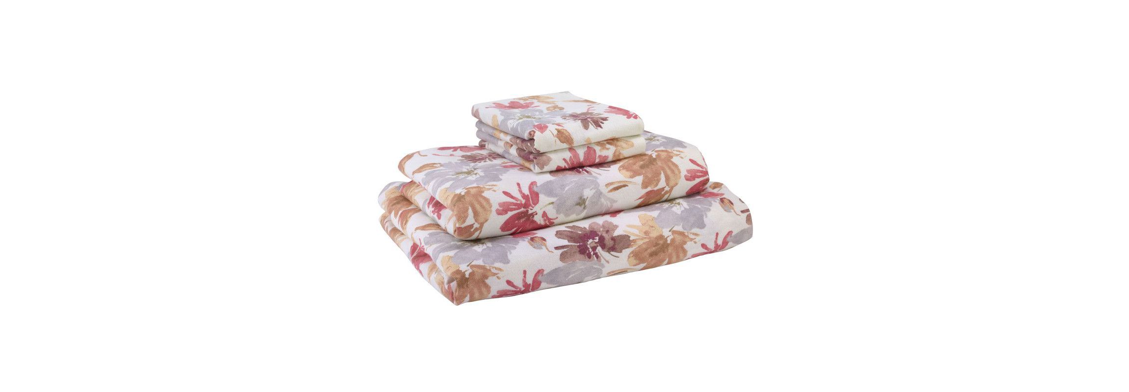 Avanti Wildflowers 4-piece Queen Flannel Sheet Set
