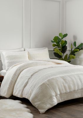 Ugg white best sale fur comforter