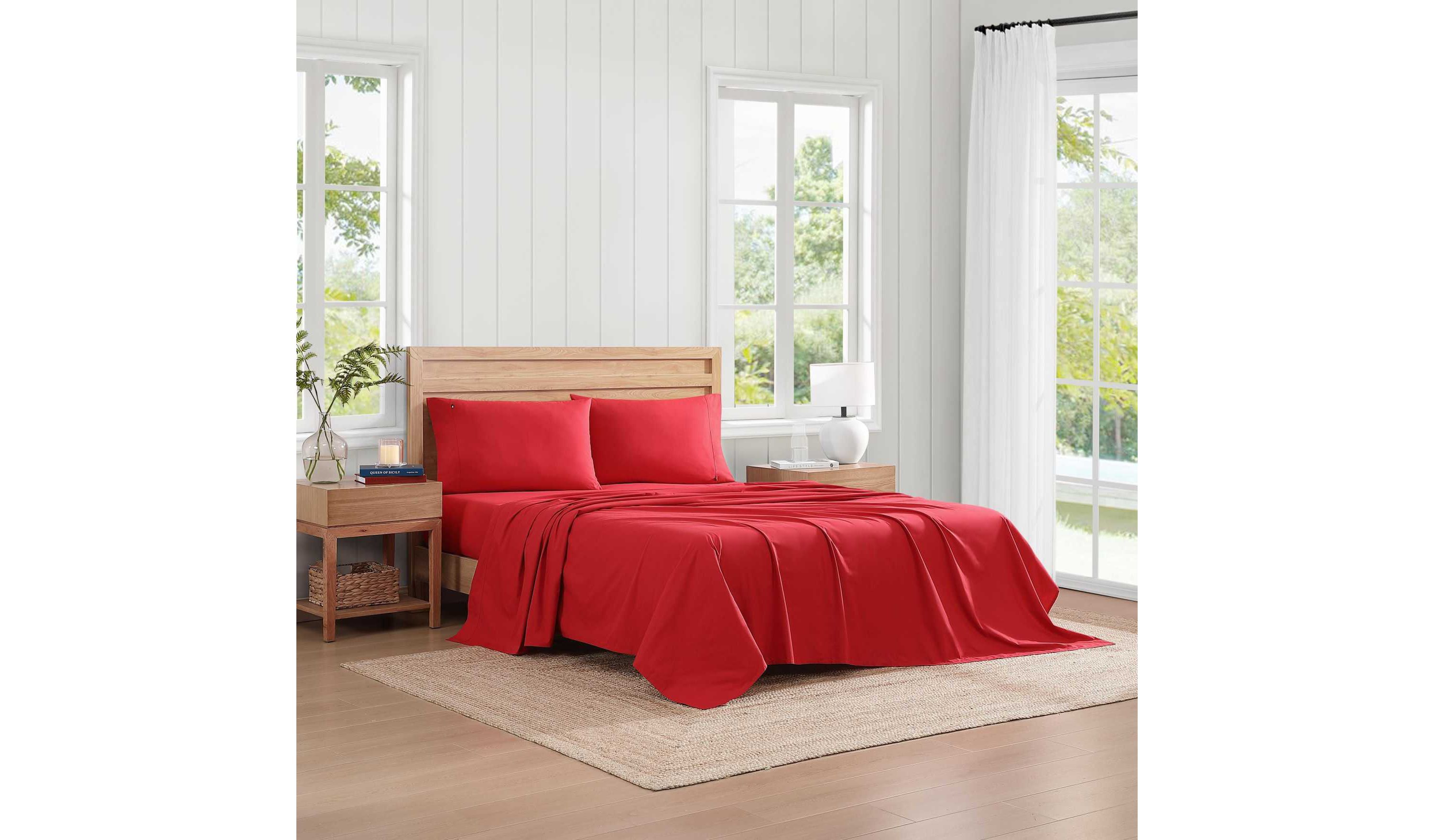 TH Solid Cotton Sheet Set