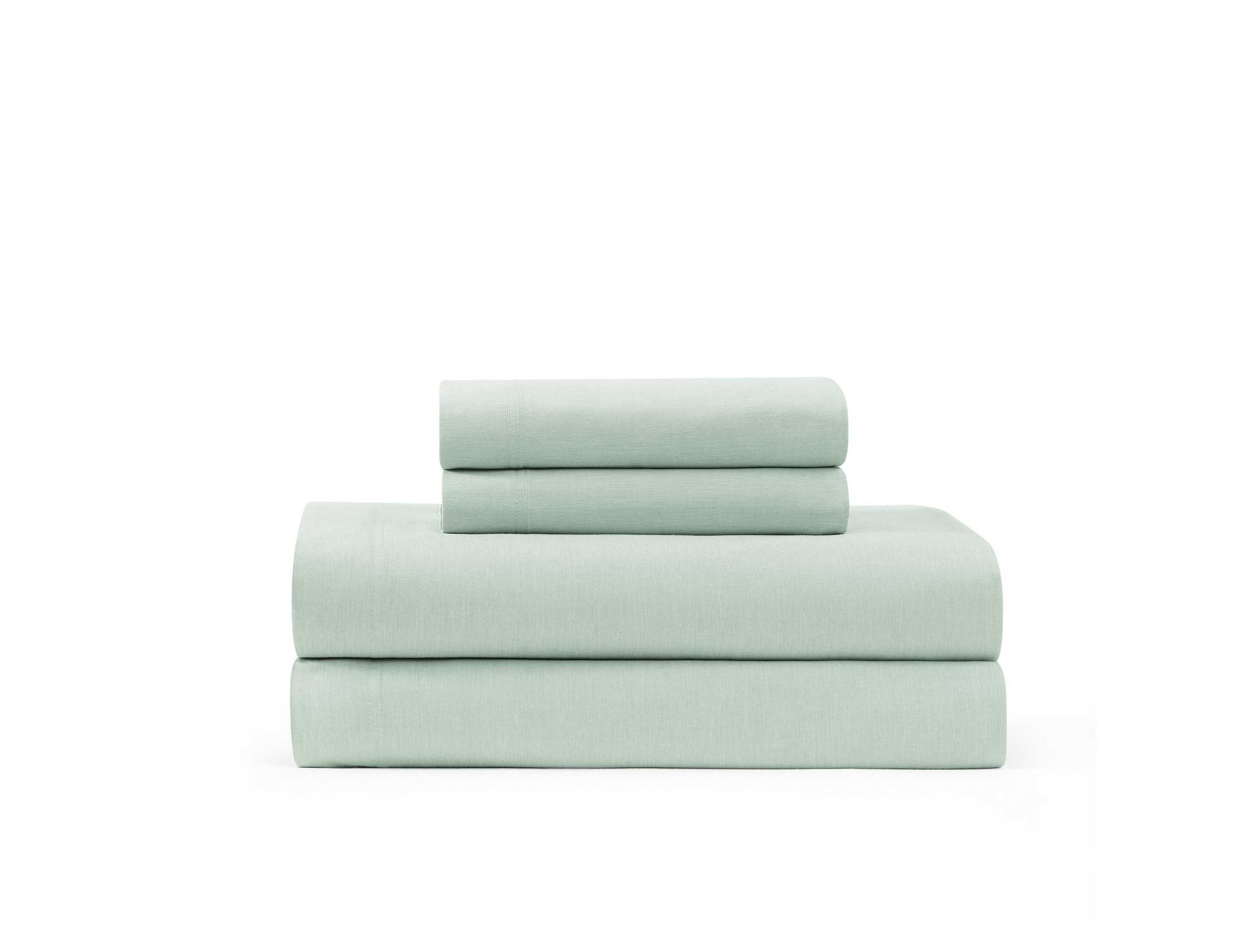 Solid Washed Cotton Sheet Set