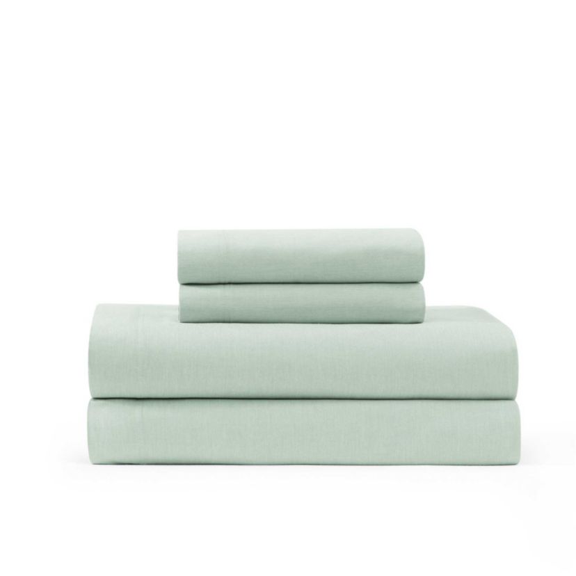 Solid Washed Cotton Sheet Set