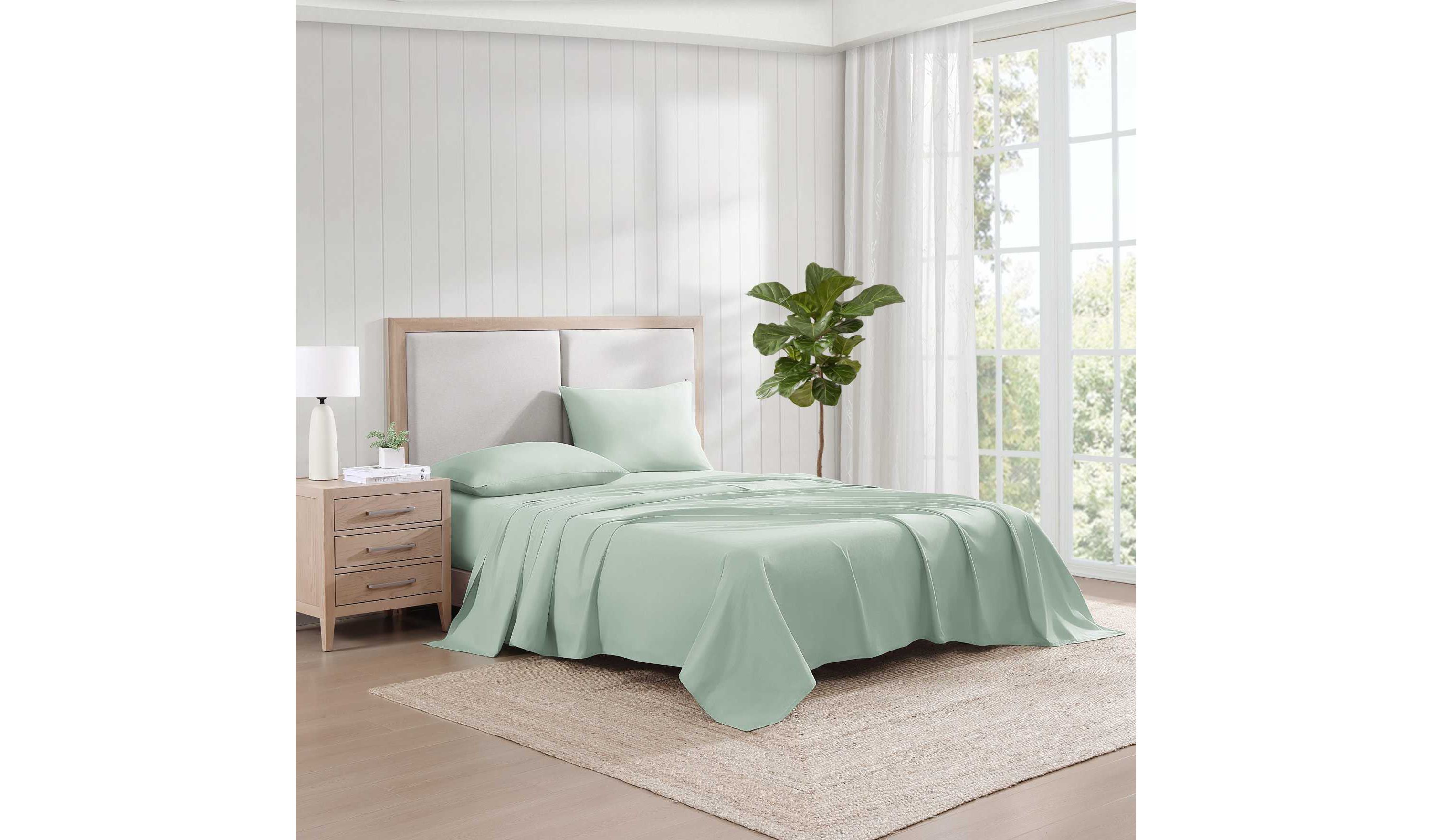 Solid Washed Cotton Sheet Set