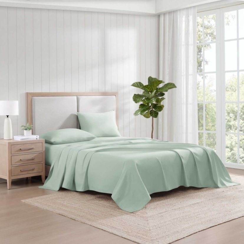 Solid Washed Cotton Sheet Set
