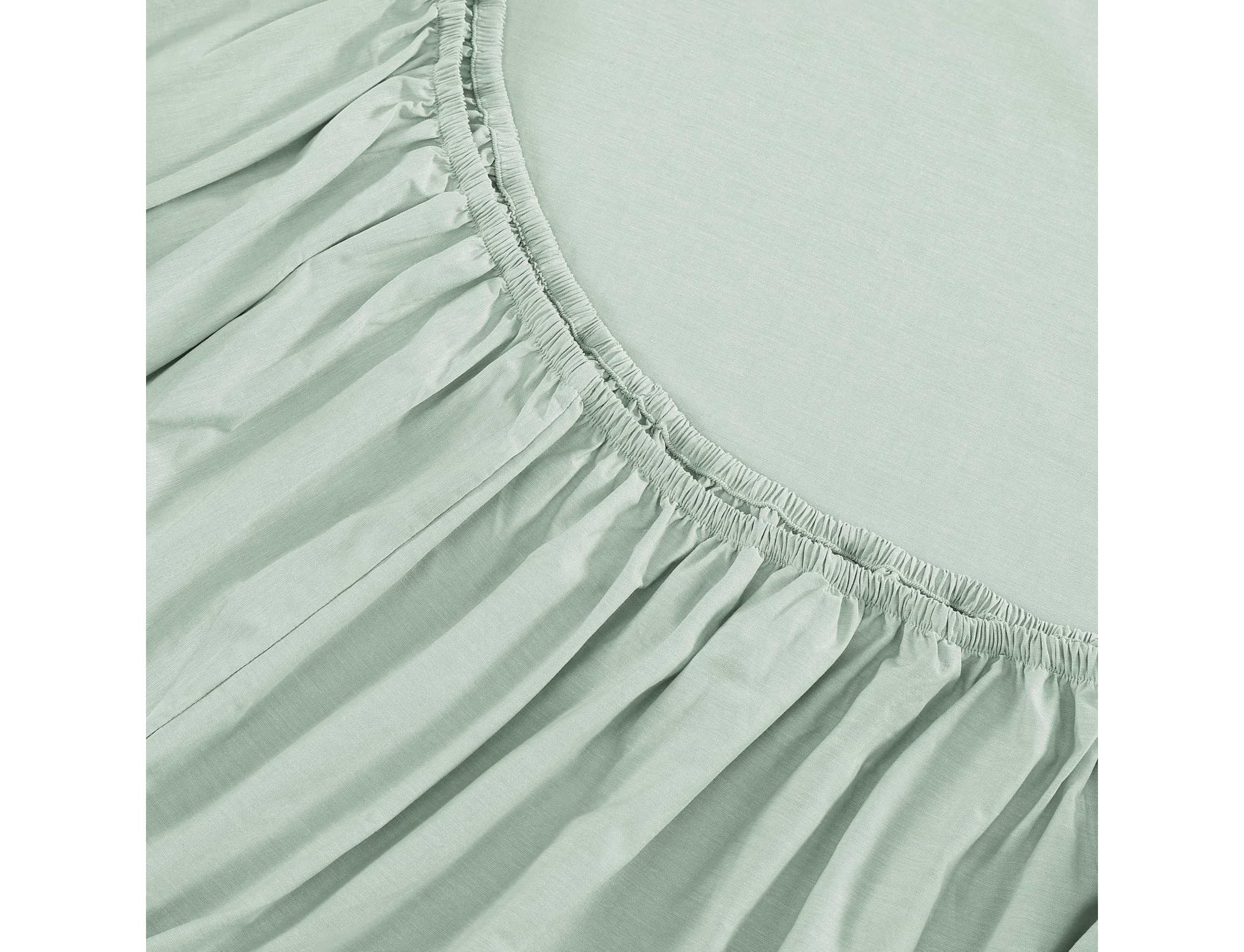Solid Washed Cotton Sheet Set