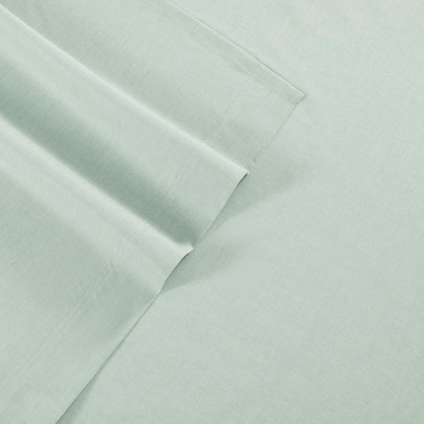 Solid Washed Cotton Sheet Set