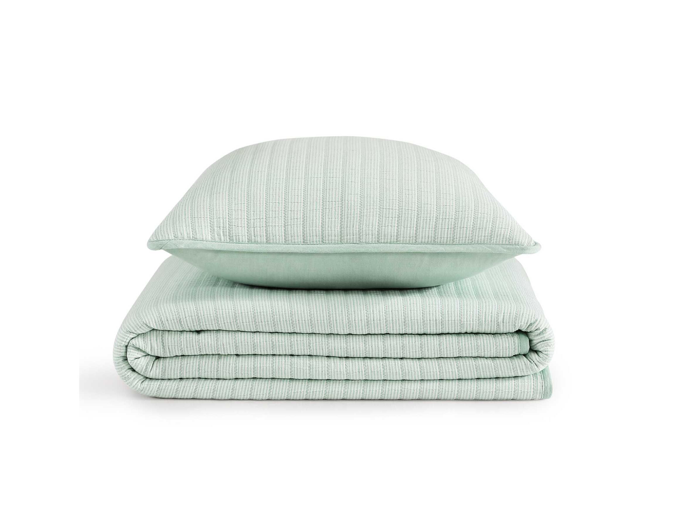Ithaca Stripe Cotton Quilt Set