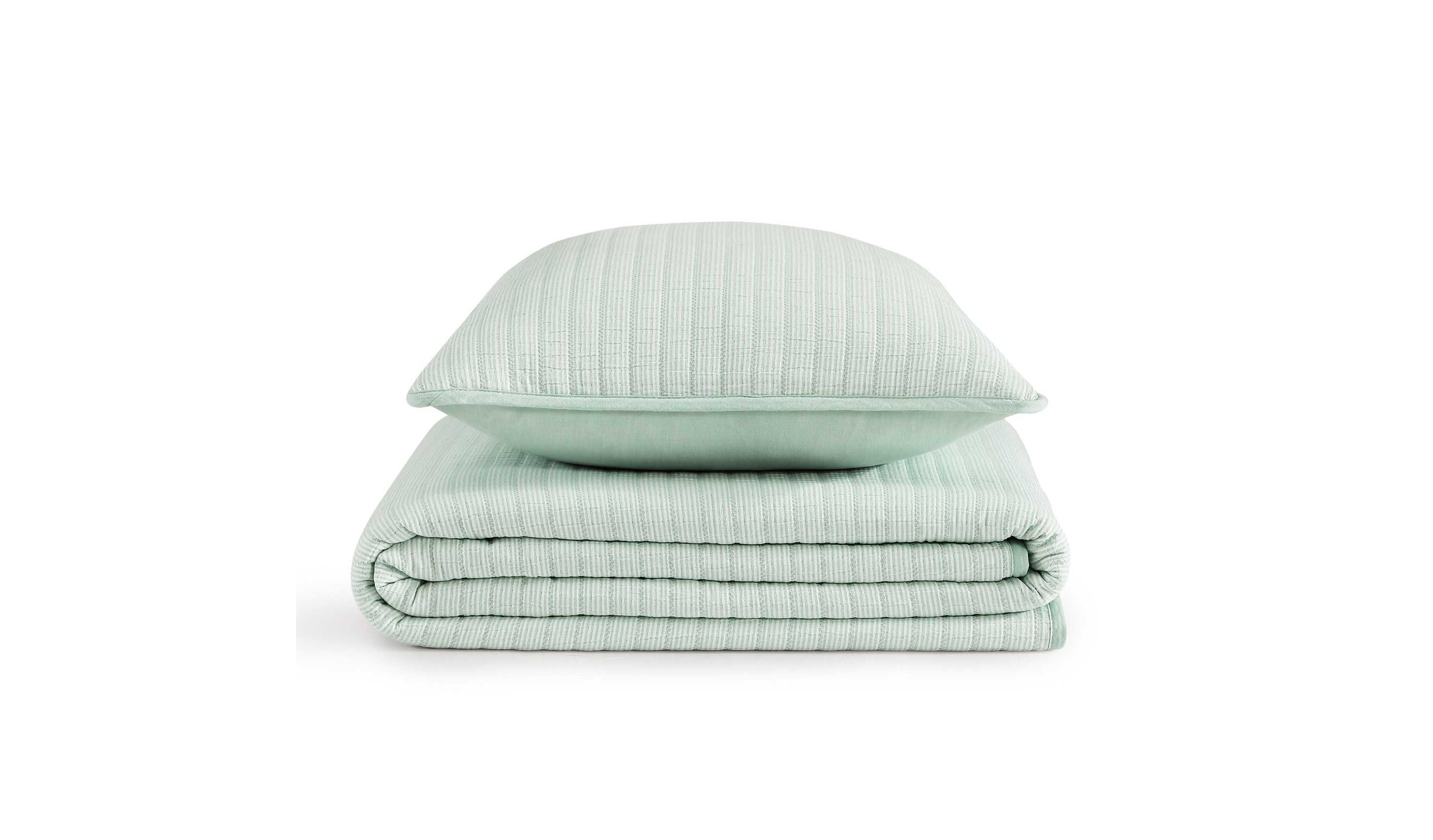Ithaca Stripe Cotton Quilt Set