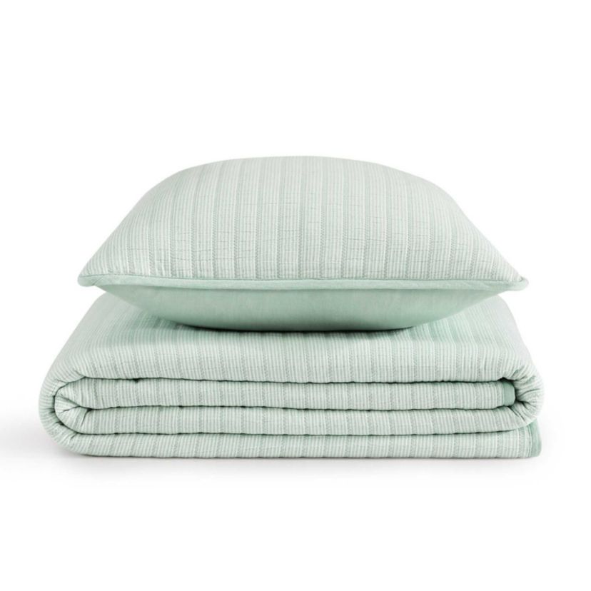 Ithaca Stripe Cotton Quilt Set