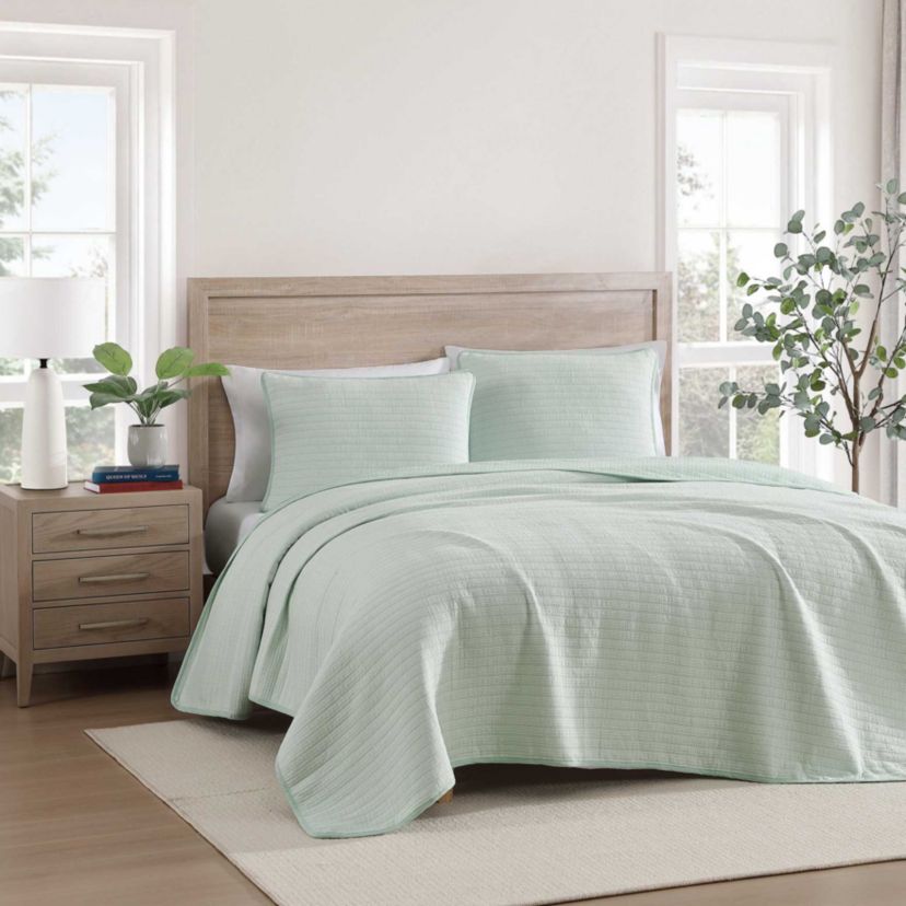 Ithaca Stripe Cotton Quilt Set