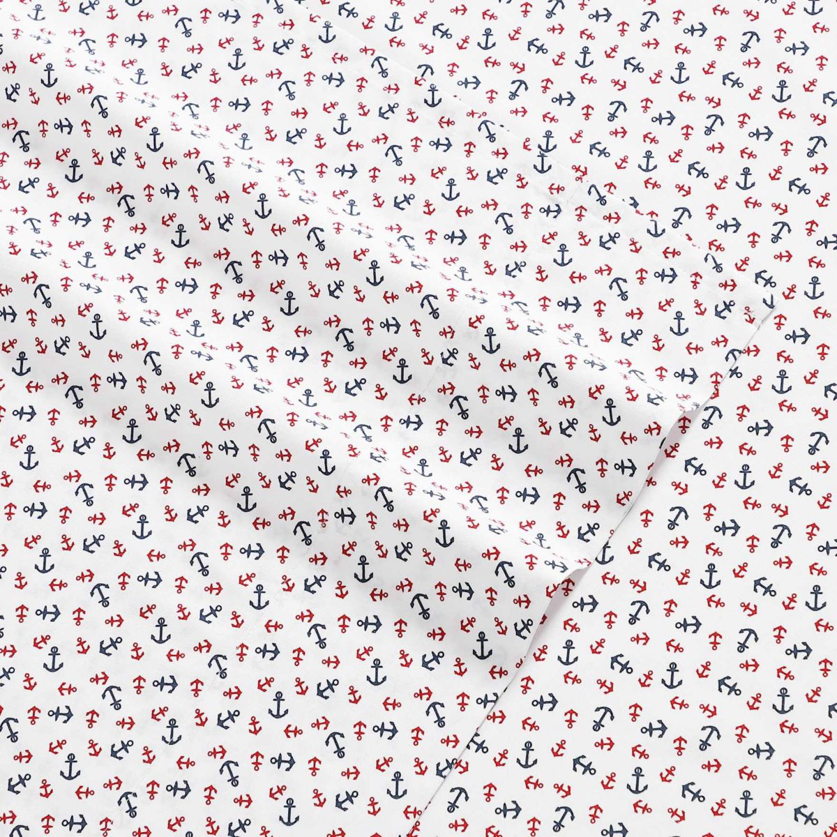 Atlantic Anchors Cotton Sheet Set