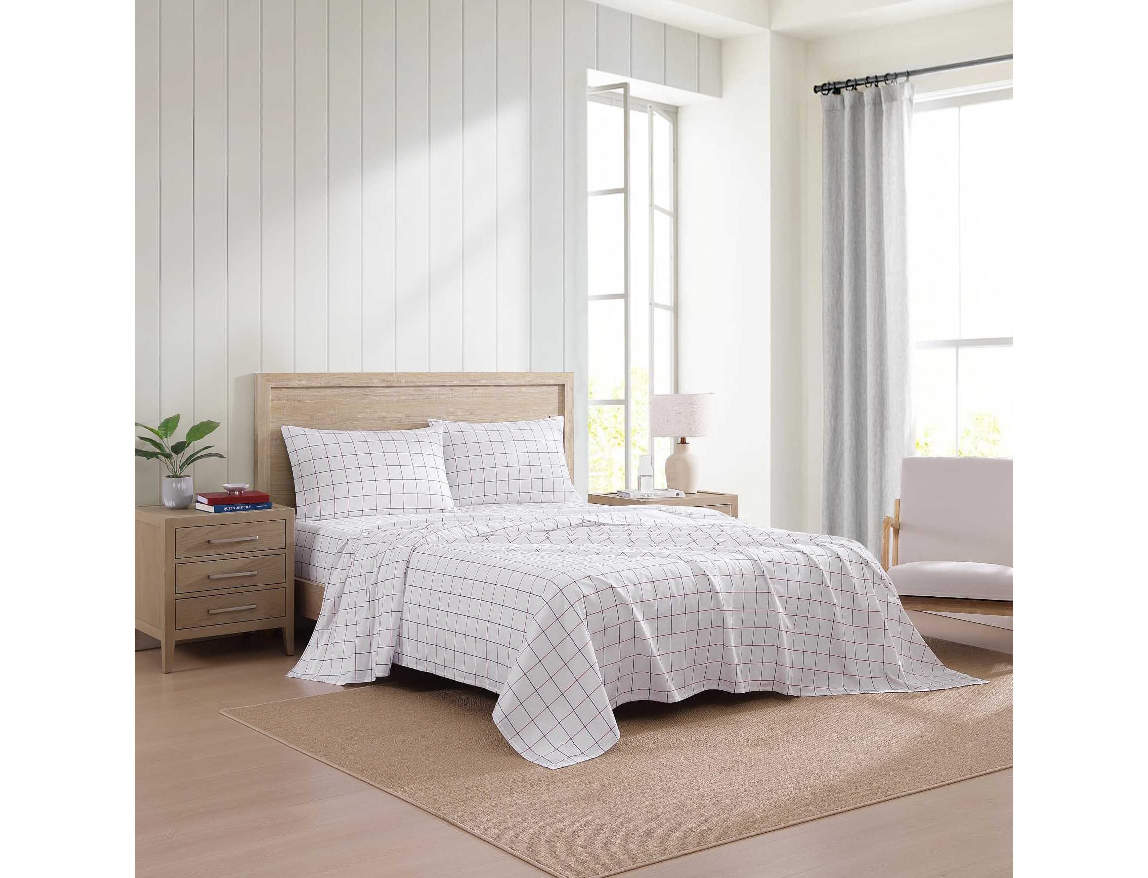 Glasgow Windowpane Cotton Sheet Set