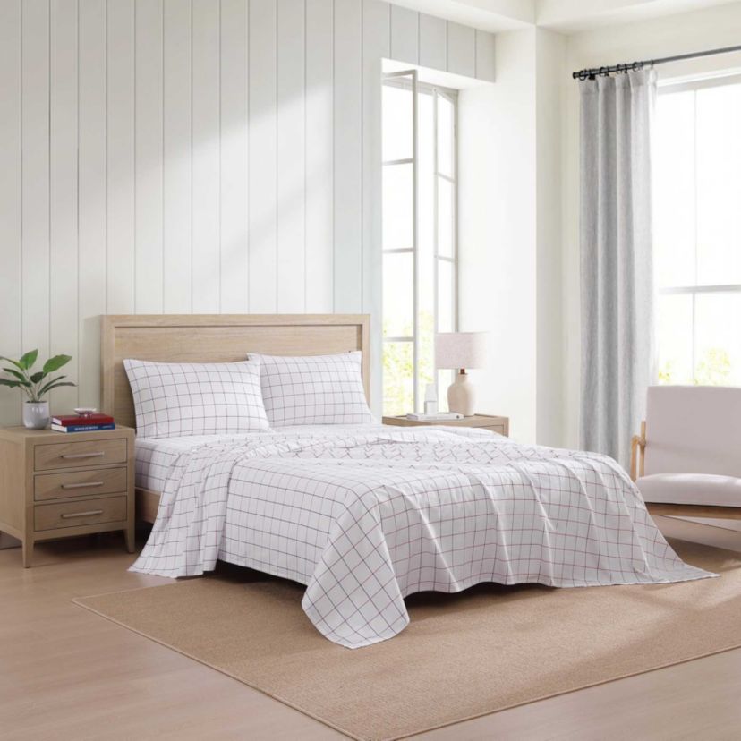 Glasgow Windowpane Cotton Sheet Set