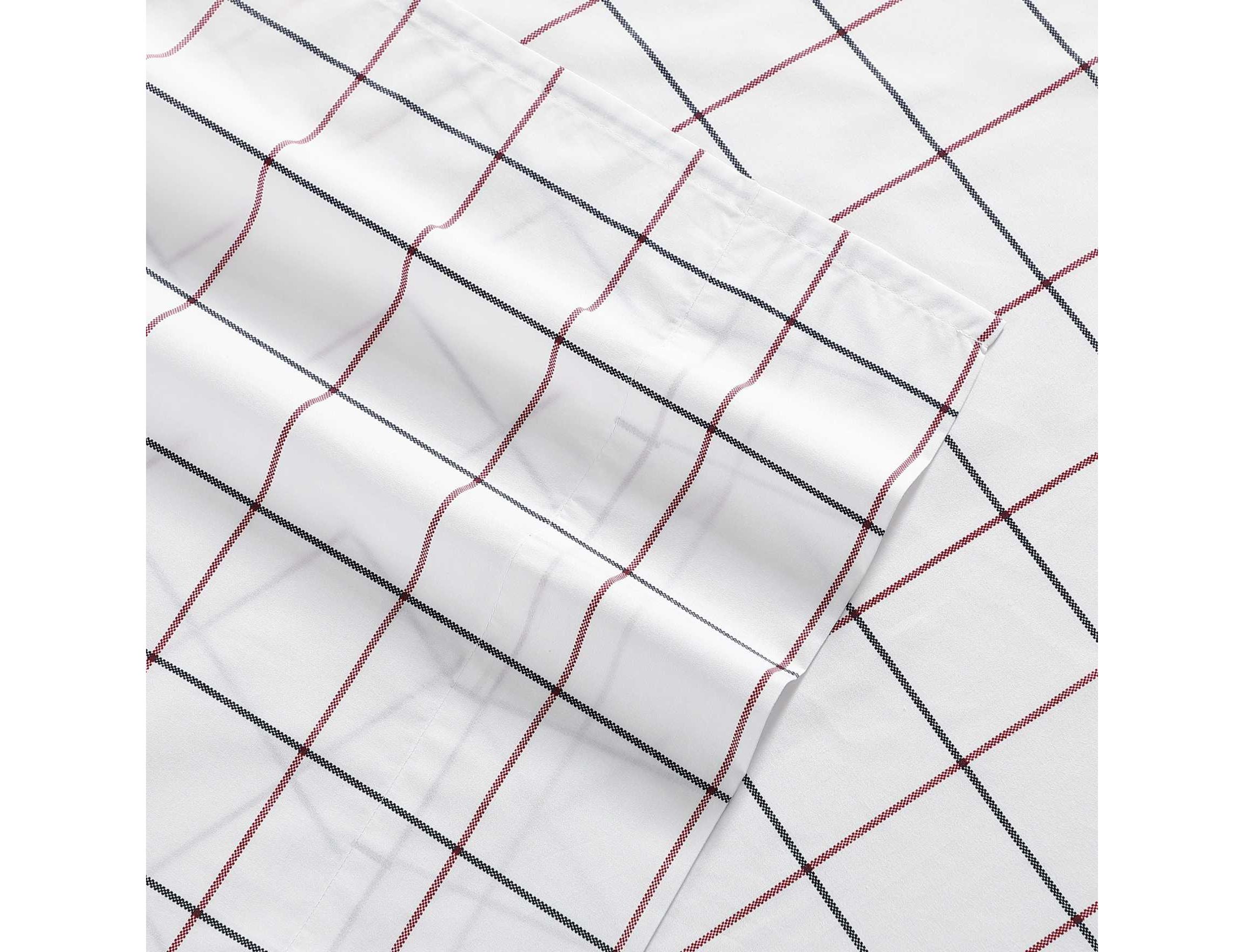 Glasgow Windowpane Cotton Sheet Set
