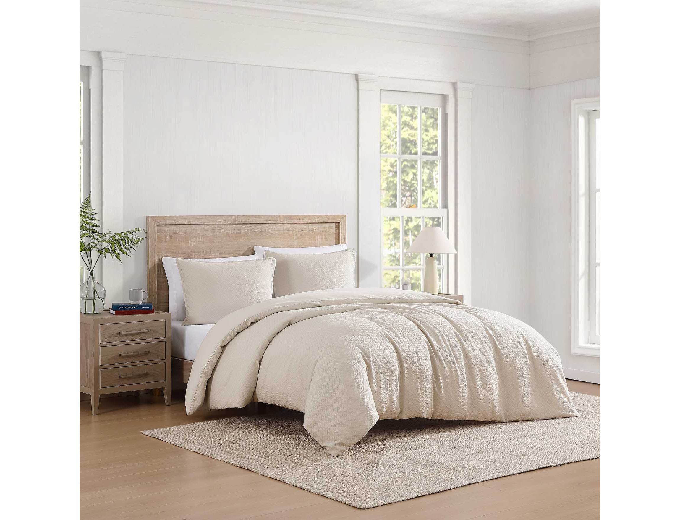 Monogram Matelasse Cotton Duvet Cover Set