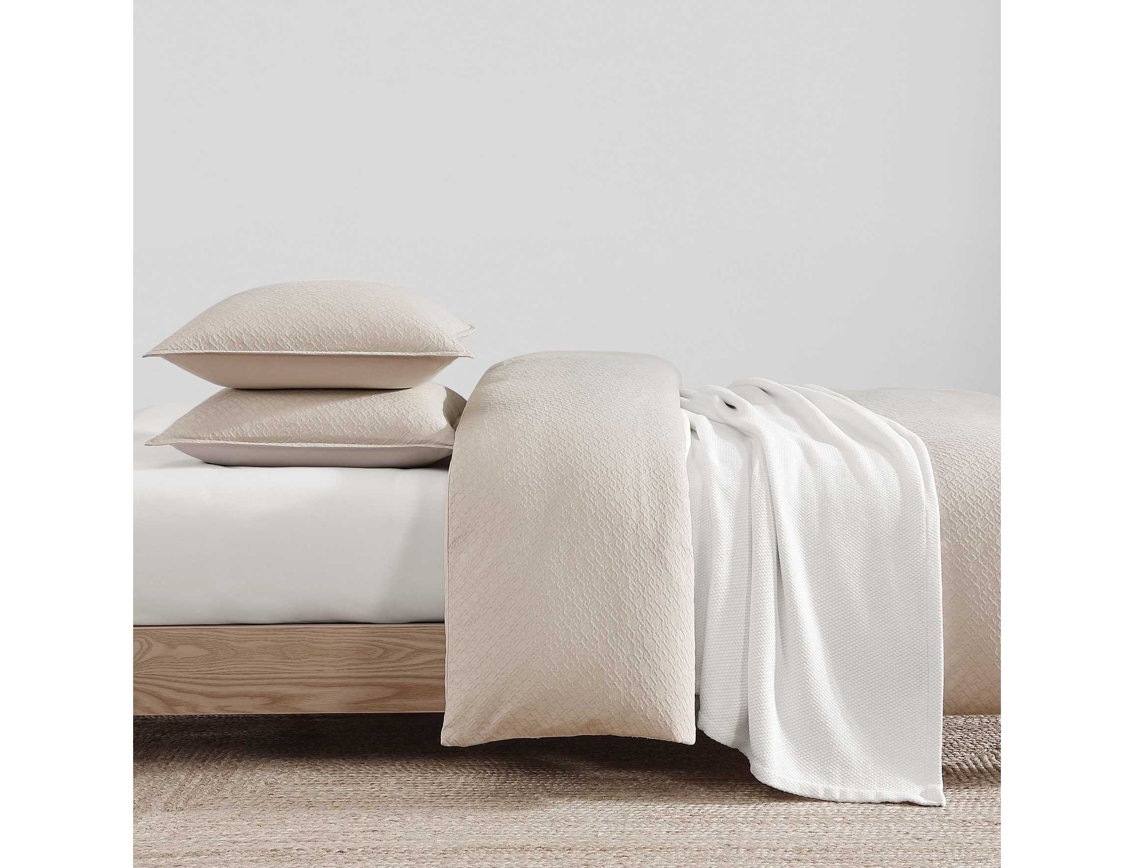 Monogram Matelasse Cotton Duvet Cover Set
